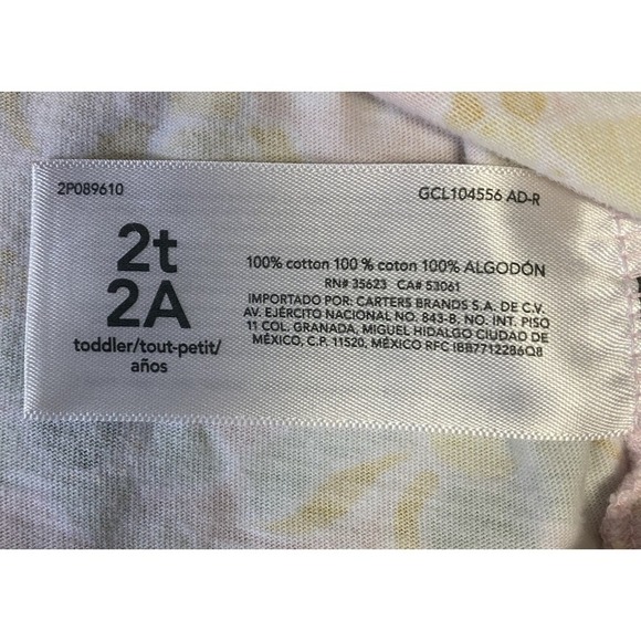 Marigold Floral Cap-Sleeve A-Line Dress Baby Girls Size 2T - Picture 6 of 8